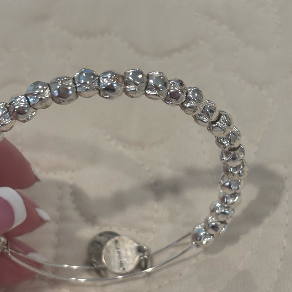 Alex and Ani Silver Textured Bracelet
